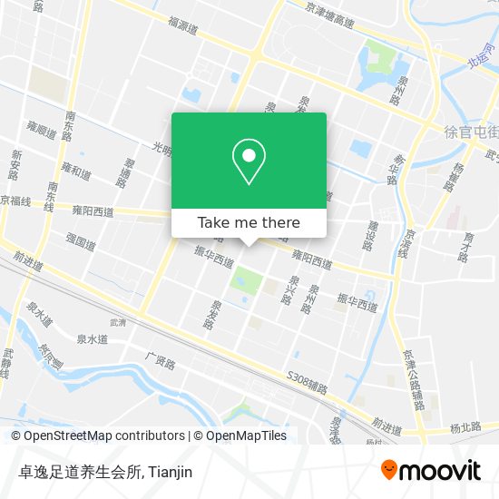 卓逸足道养生会所 map