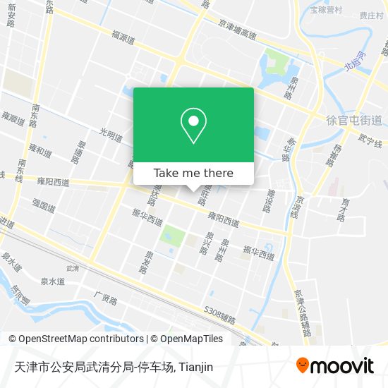 天津市公安局武清分局-停车场 map