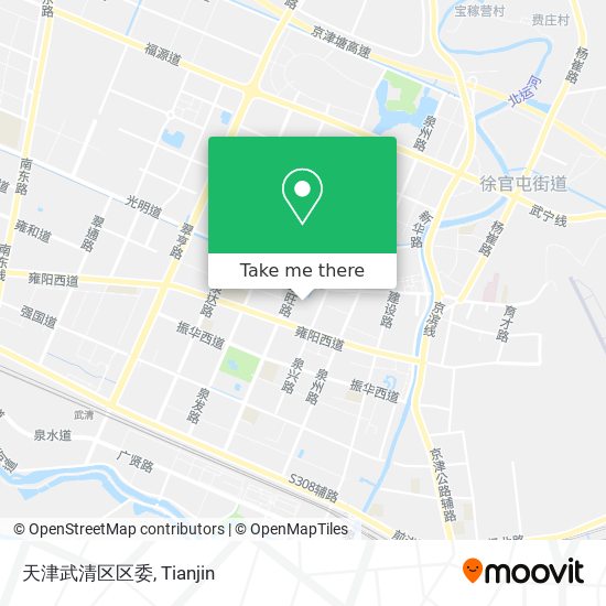 天津武清区区委 map