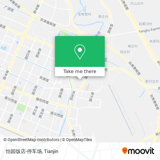 怡园饭店-停车场 map
