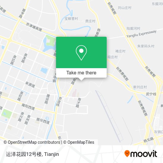 运泽花园12号楼 map