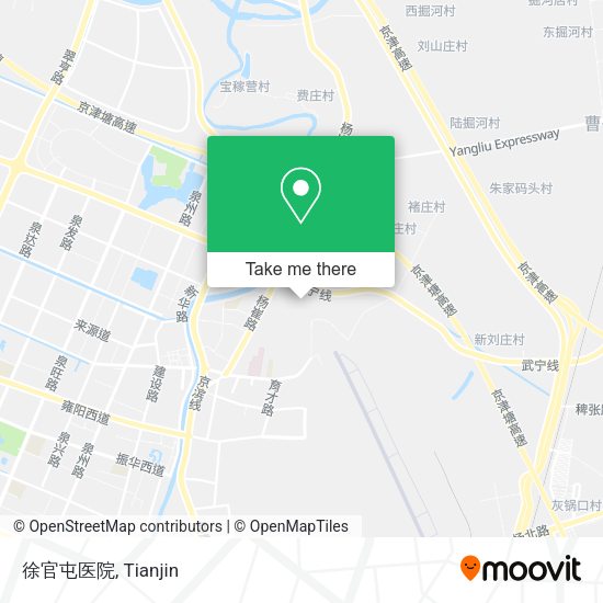 徐官屯医院 map