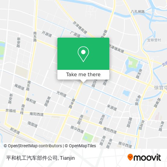 平和机工汽车部件公司 map