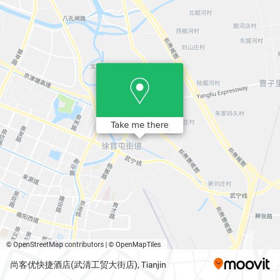 尚客优快捷酒店(武清工贸大街店) map