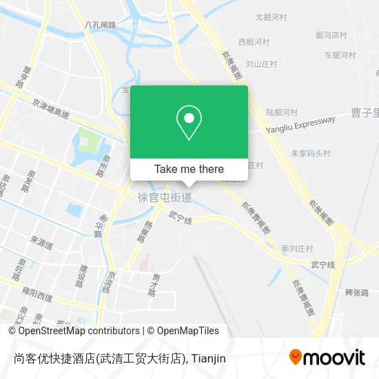 尚客优快捷酒店(武清工贸大街店) map