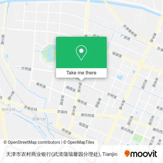 天津市农村商业银行(武清蒲瑞馨园分理处) map