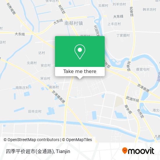 四季平价超市(金通路) map