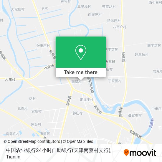 中国农业银行24小时自助银行(天津南蔡村支行) map
