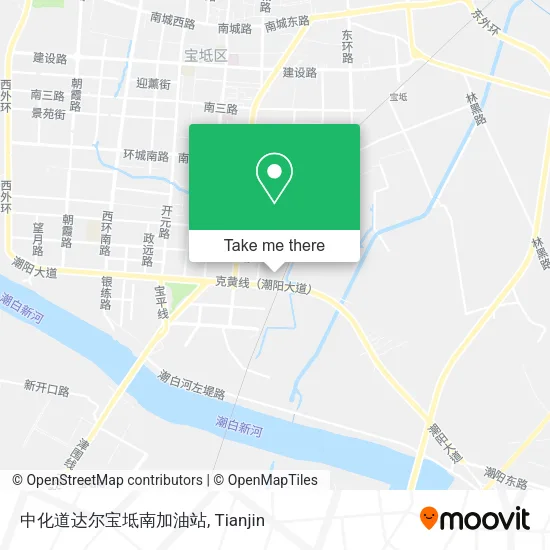 中化道达尔宝坻南加油站 map