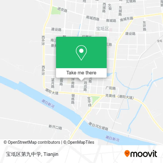 宝坻区第九中学 map