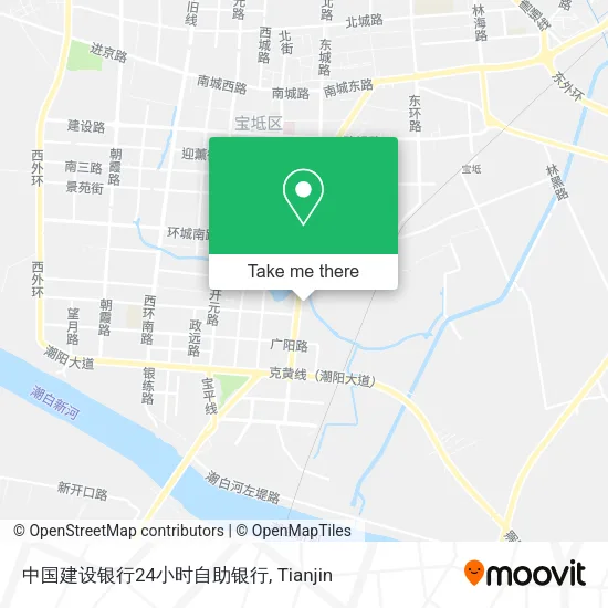 中国建设银行24小时自助银行 map