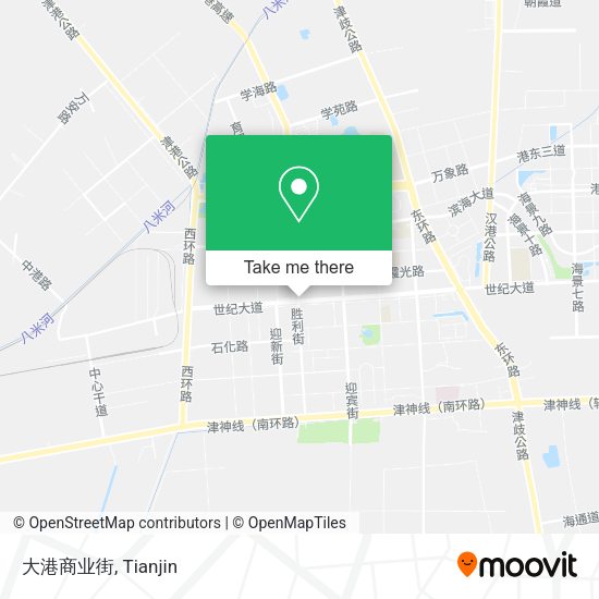 大港商业街 map
