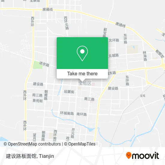 建设路板面馆 map