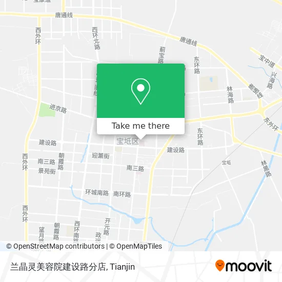 兰晶灵美容院建设路分店 map