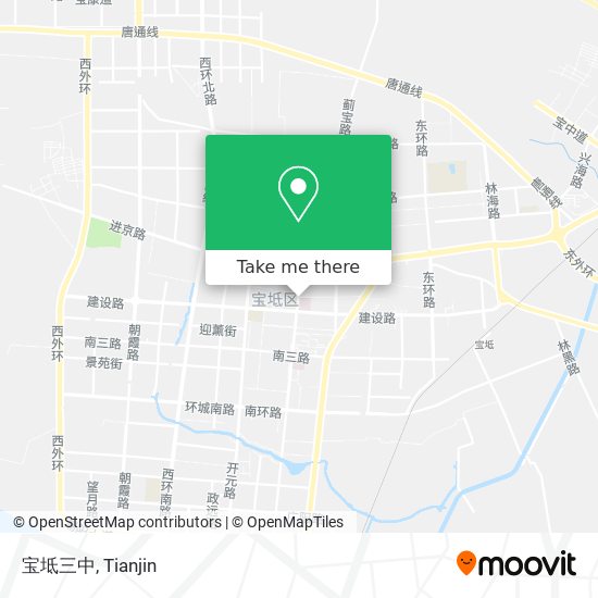 宝坻三中 map