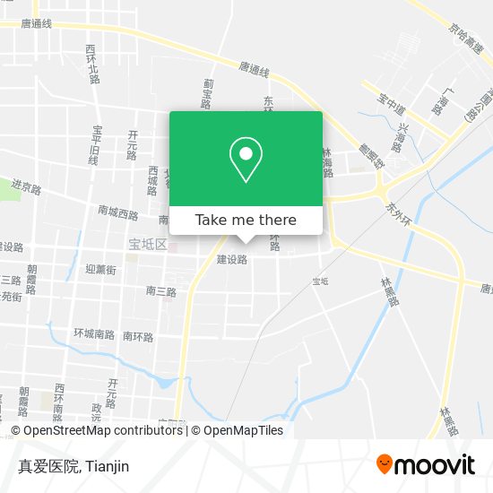 真爱医院 map