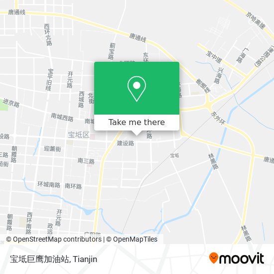 宝坻巨鹰加油站 map
