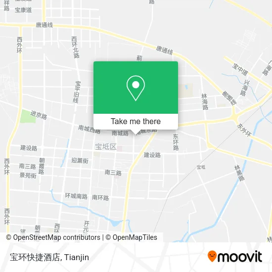 宝环快捷酒店 map