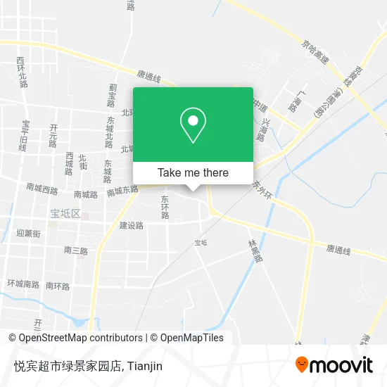悦宾超市绿景家园店 map