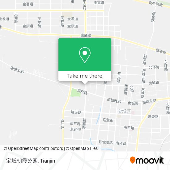 宝坻朝霞公园 map