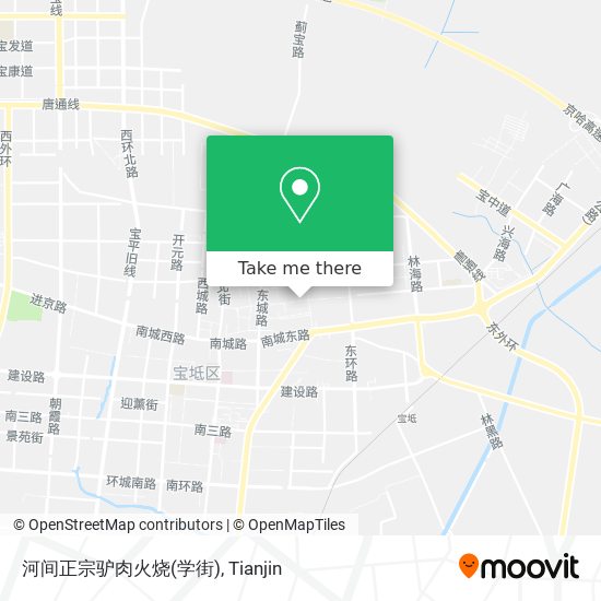 河间正宗驴肉火烧(学街) map