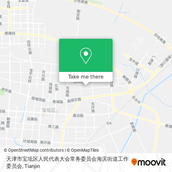 天津市宝坻区人民代表大会常务委员会海滨街道工作委员会 map