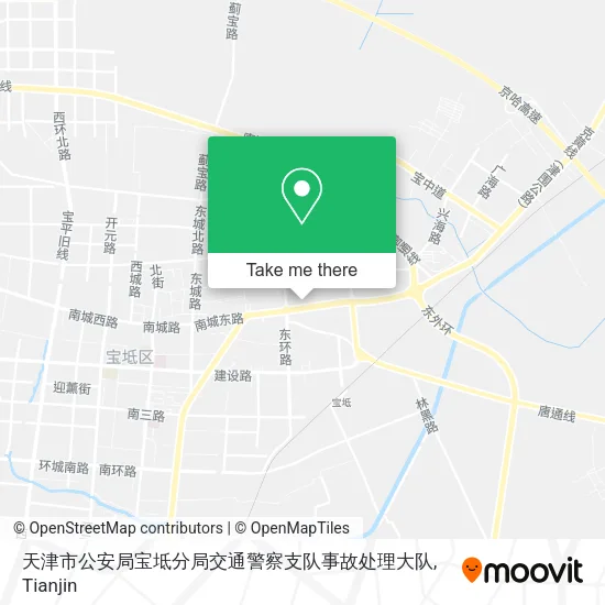 天津市公安局宝坻分局交通警察支队事故处理大队 map
