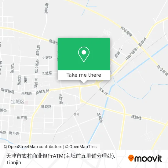 天津市农村商业银行ATM(宝坻前五里铺分理处) map