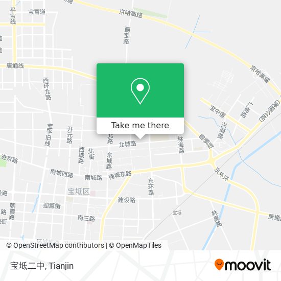 宝坻二中 map