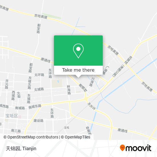天锦园 map
