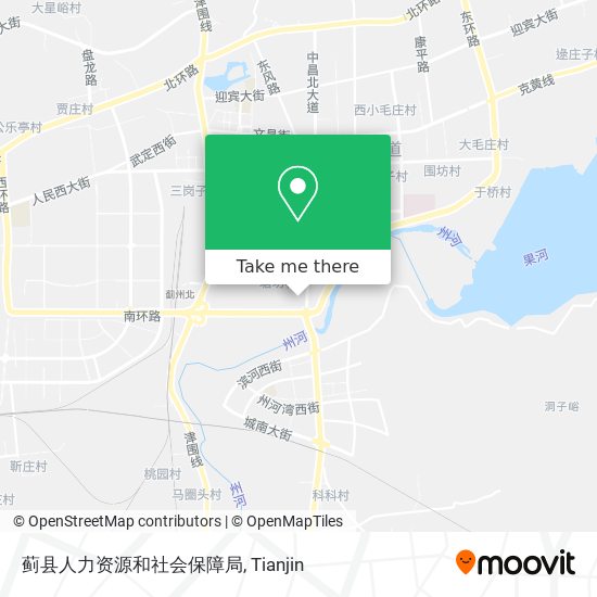 蓟县人力资源和社会保障局 map