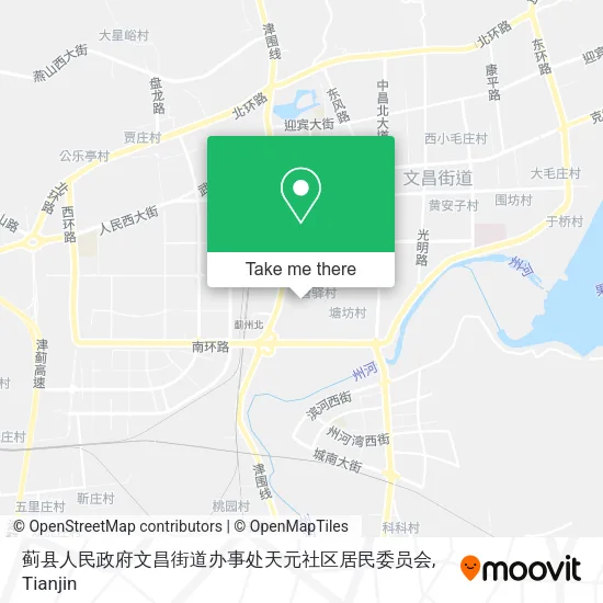 蓟县人民政府文昌街道办事处天元社区居民委员会 map