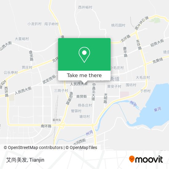 艾尚美发 map