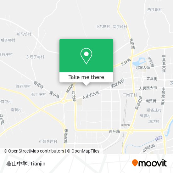 燕山中学 map