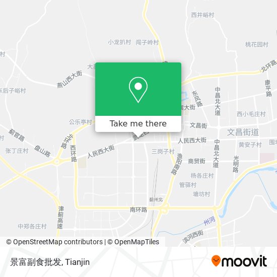 景富副食批发 map
