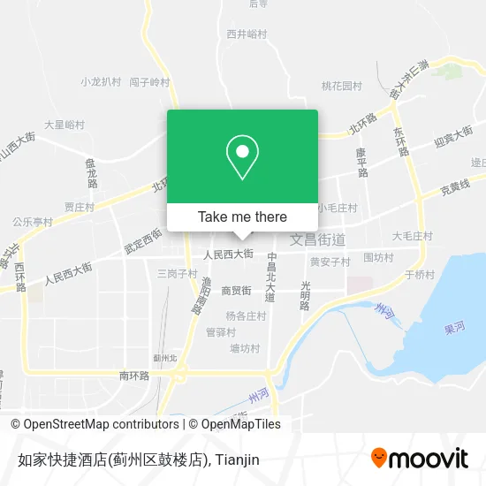 如家快捷酒店(蓟州区鼓楼店) map