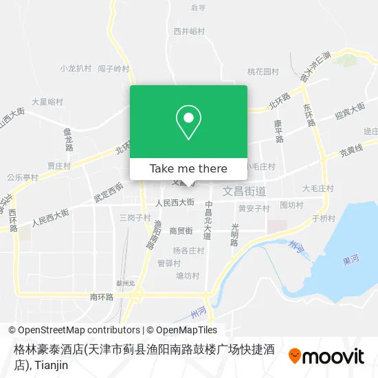 格林豪泰酒店(天津市蓟县渔阳南路鼓楼广场快捷酒店) map