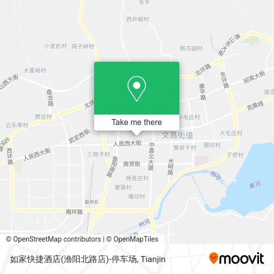 如家快捷酒店(渔阳北路店)-停车场 map