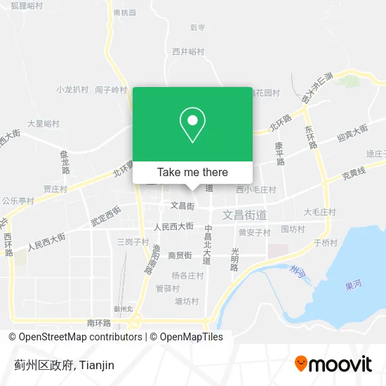 蓟州区政府 map