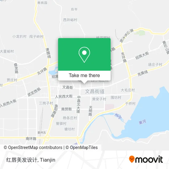 红唇美发设计 map