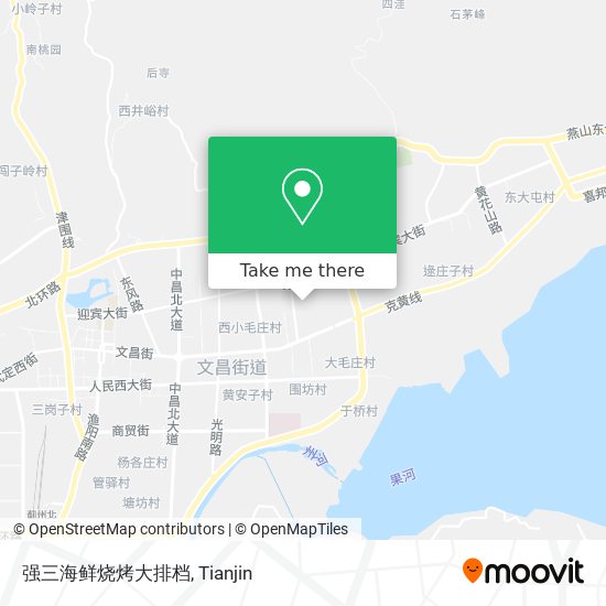 强三海鲜烧烤大排档 map