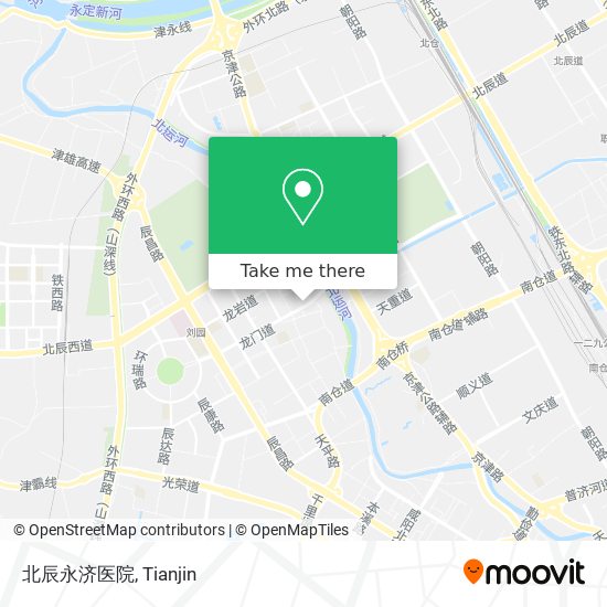 北辰永济医院 map