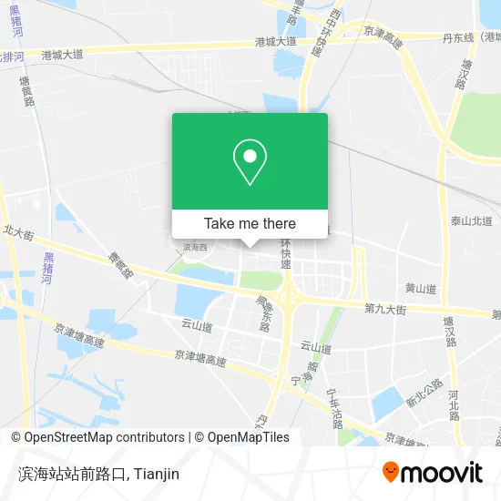 滨海站站前路口 map