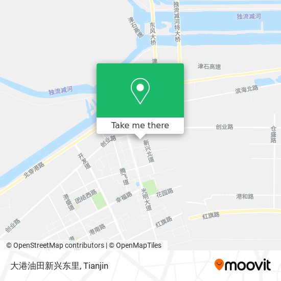 大港油田新兴东里 map