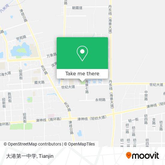 大港第一中学 map