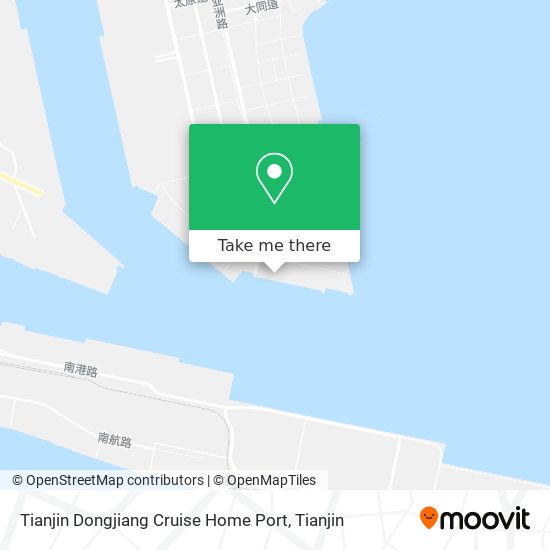 Tianjin Dongjiang Cruise Home Port map