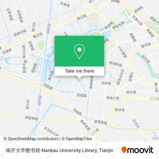 南开大学图书馆-Nankau University Library map