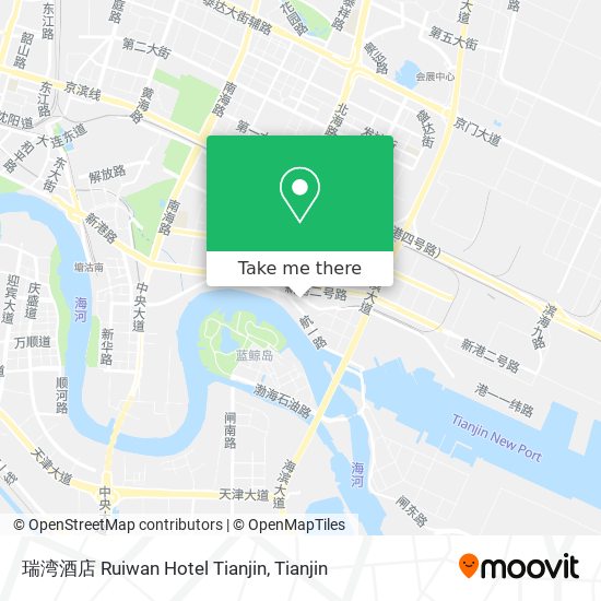 瑞湾酒店 Ruiwan Hotel Tianjin map