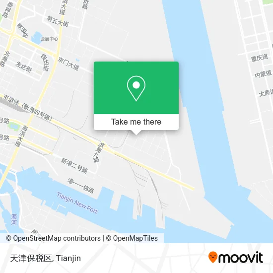 天津保税区 map