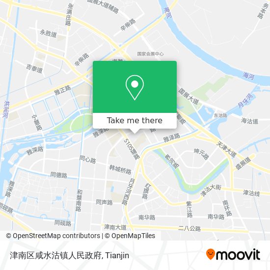 津南区咸水沽镇人民政府 map